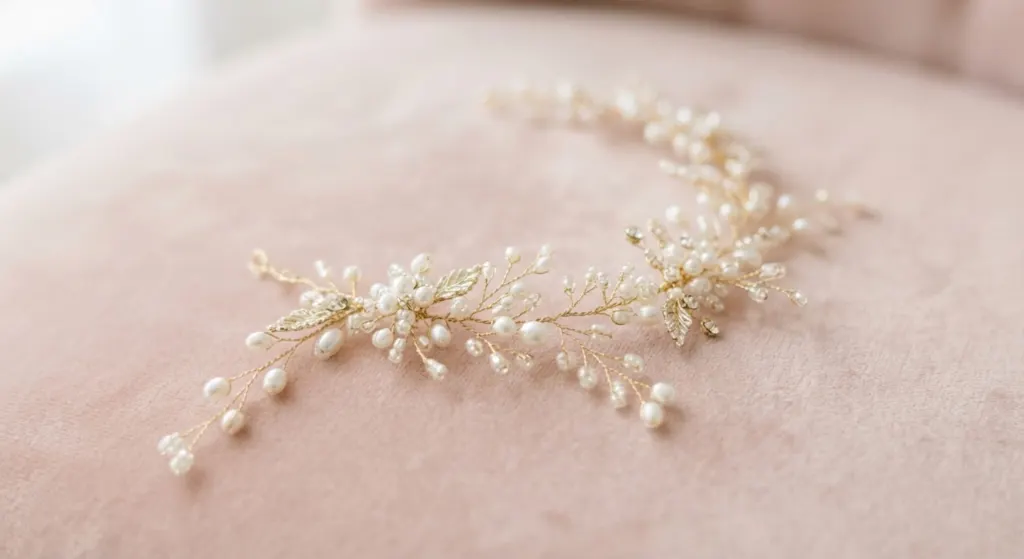 Pearl Blossom Hair Vine