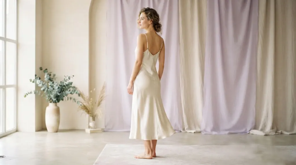 Crush Silk Slip Dress